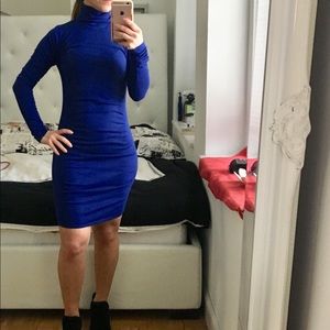 Express dark blue sweater dress